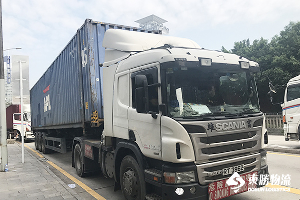 中山到香港吨车运输-中港吨车拖车运输案例--东胜物流案例